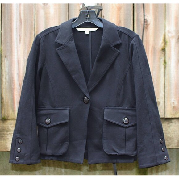 Diane Von Furstenberg DVF -One-Button, Pleat Back Dinner Jacket in Ponte Knit 10 - Picture 1 of 9